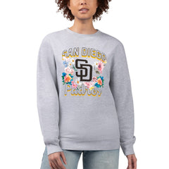 San Diego Padres G-III 4Her by Carl Banks Women's Flowers Graphic Pullover Sweatshirt Discount