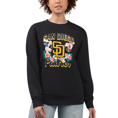 San Diego Padres G-III 4Her by Carl Banks Women's Flowers Graphic Pullover Sweatshirt for sale