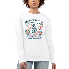 Seattle Mariners G-III 4Her by Carl Banks Women's Flowers Graphic Pullover Sweatshirt Near Me
