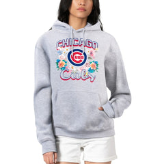 Chicago Cubs G-III 4Her by Carl Banks Women's Flowers Graphic Pullover Hoodie for sale
