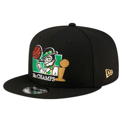 New Era Boston Celtics Lucky 18x Champs 9FIFTY Snapback Hat Black
