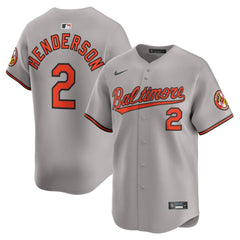 Gunnar Henderson Baltimore Orioles Nike Road Limited Player Jersey Near Me