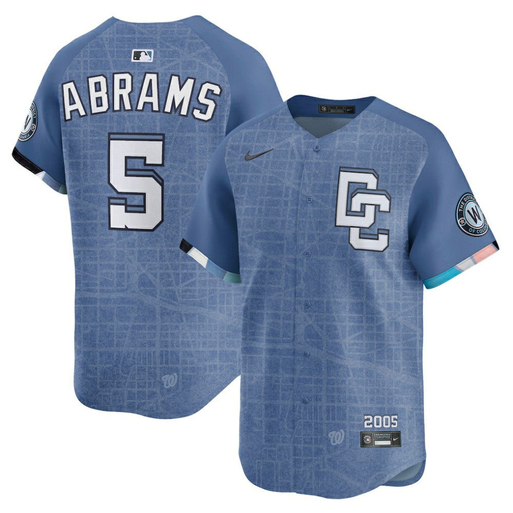 CJ Abrams Washington Nationals Nike 2025 City Connect Limited Jersey for sale