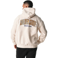 Golden State Warriors The Wild Collective Unisex Corduroy Tri-Blend Pullover Hoodie Cream
