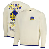 Golden State Warriors The Wild Collective Unisex Jacquard Knit Pullover Sweater Cream