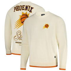Phoenix Suns The Wild Collective Unisex Jacquard Knit Pullover Sweater Cream