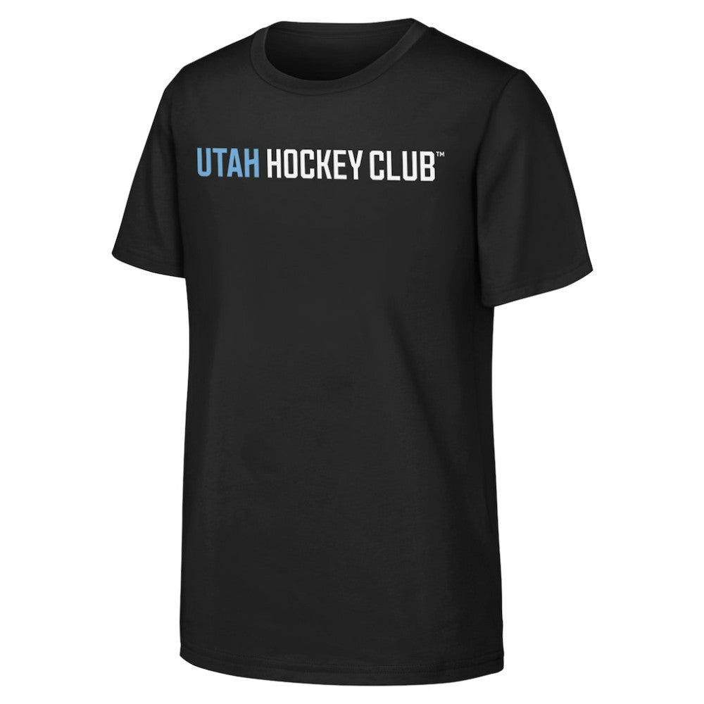 NHL Utah Youth Wordmark T-Shirt - Black | NHL Lifestyle