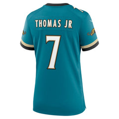 Brian Thomas Jr. Jacksonville Jaguars Women's Prowler Throwback Game Jersey - Teal - Nike