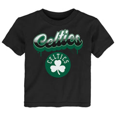 Boston Celtics Youth Bubbly Script T-Shirt Black