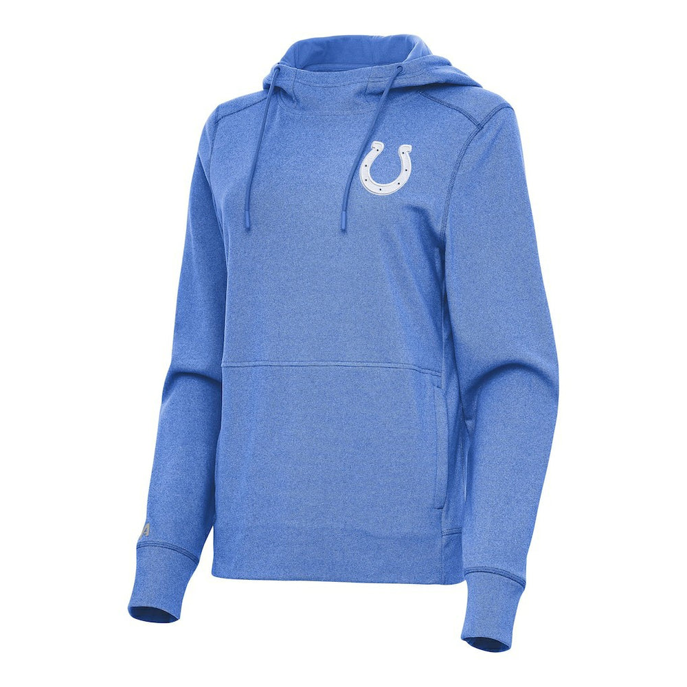 Indianapolis Colts Antigua Women's Justice Pullover Hoodie - Heather Royal - NFL