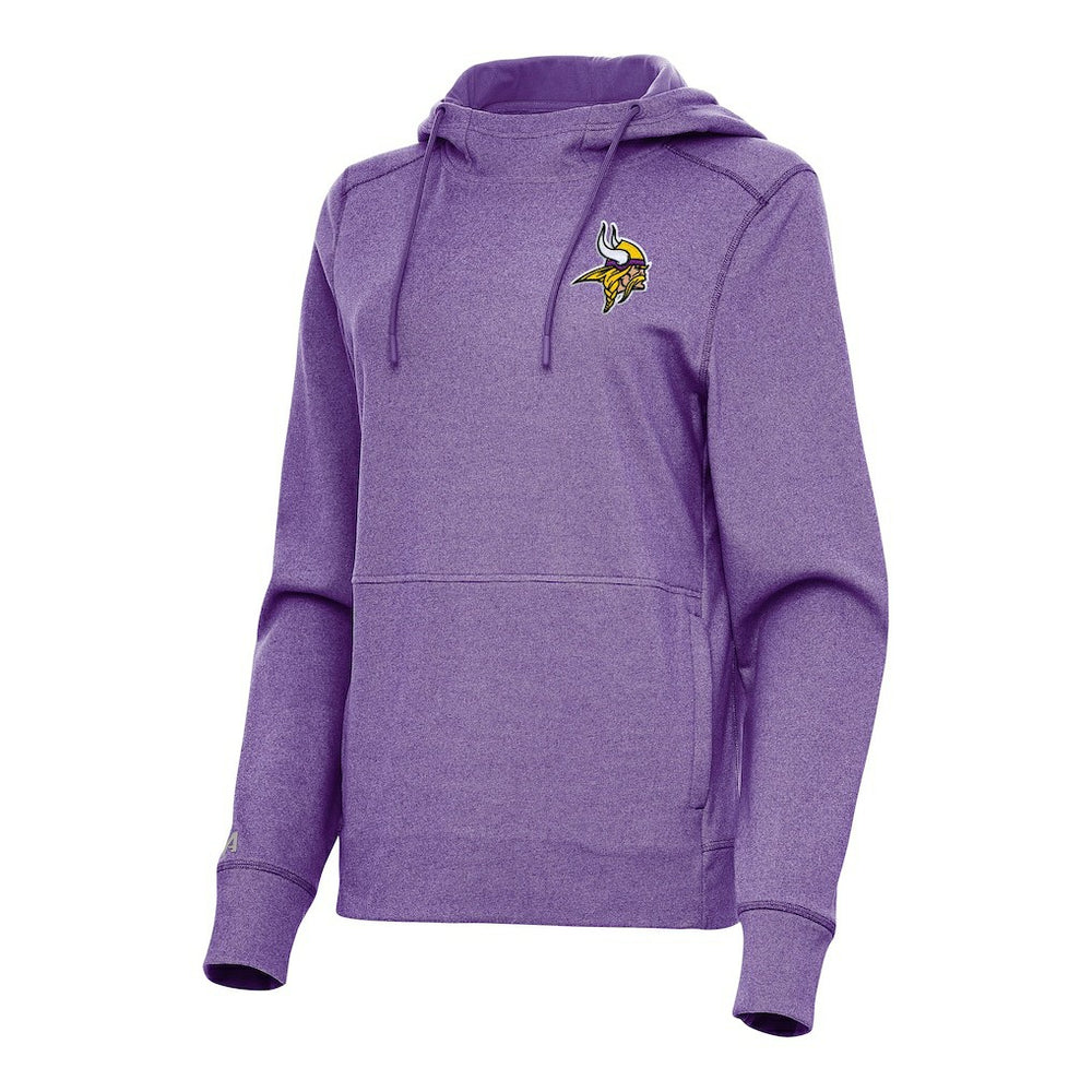 Minnesota Vikings Antigua Women's Justice Pullover Hoodie - Heather Purple - NFL