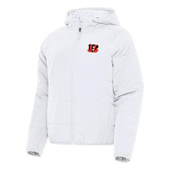 Cincinnati Bengals Antigua Women's Universe Full-Zip Hoodie Jacket - White - NFL