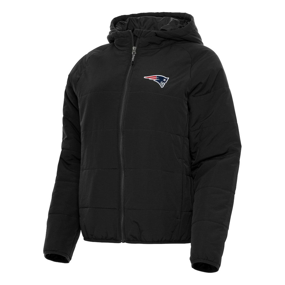 New England Patriots Antigua Women's Universe Full-Zip Hoodie Jacket - Black - NFL