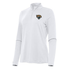 Jacksonville Jaguars Antigua Women's Reprocess Quarter-Zip Top - White - NFL
