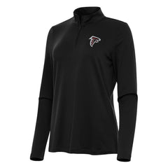 Atlanta Falcons Antigua Women's Reprocess Quarter-Zip Top - Black - NFL