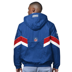 New York Giants OVO x Starter Sideline Full-Snap Puffer Jacket - Royal - NFL