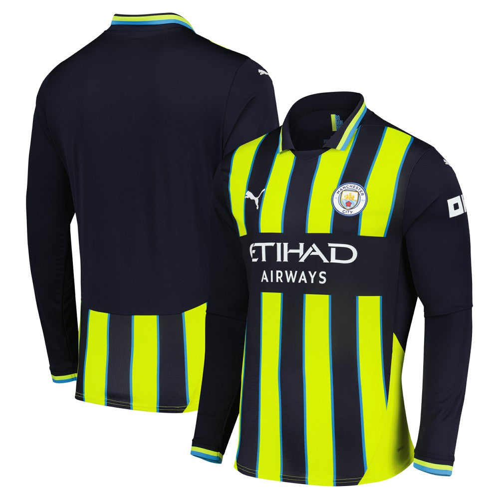 Puma - Manchester City 2024/25 Away Replica Long Sleeve Jersey - Navy