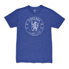 Chelsea 1863FC Mono Badge Vintage Tri-Blend T-Shirt Heather Blue