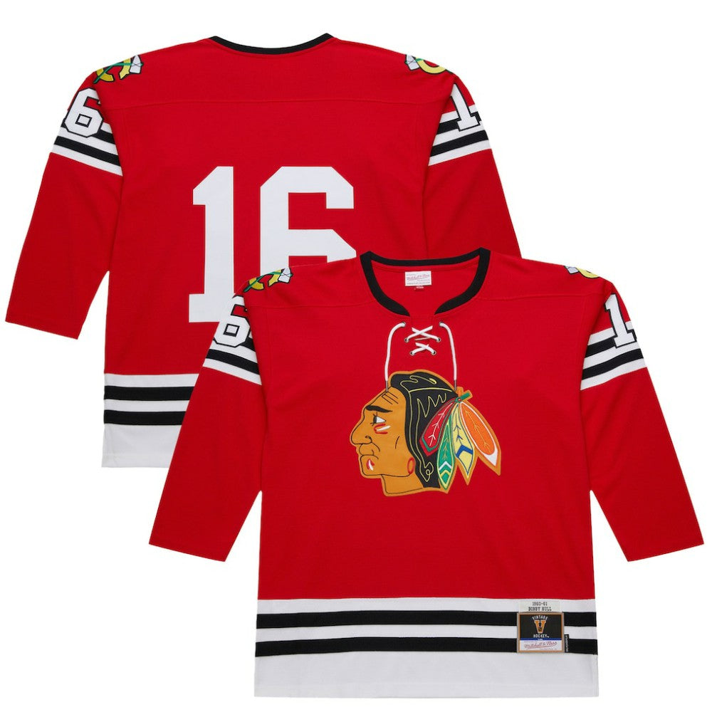 Bobby Hull Chicago Blackhawks 1960-61 Power Play Jersey - Scarlet | NHL Lifestyle
