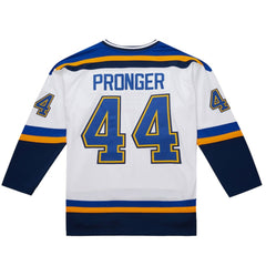 Chris Pronger St. Louis Blues 1999-00 Power Play Jersey - White | NHL on sale