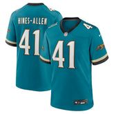 Josh Hines-Allen Jacksonville Jaguars Prowler Throwback Player Game Jersey - Teal - Nike