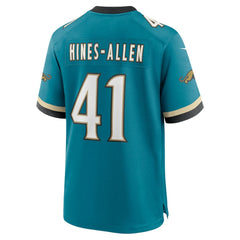 Josh Hines-Allen Jacksonville Jaguars Prowler Throwback Player Game Jersey - Teal - Nike