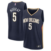 Fanatics Dejounte Murray New Orleans Pelicans Fast Break Replica Player Jersey Icon Edition Navy