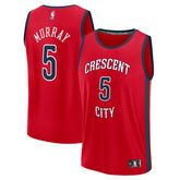 Fanatics Dejounte Murray New Orleans Pelicans Fast Break Replica Player Jersey Statement Edition Red
