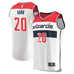 Fanatics Alexandre Sarr Washington Wizards Youth Fast Break Replica Player Jersey Association Edition White