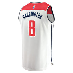 Fanatics Carlton Carrington Washington Wizards Fast Break Replica Player Jersey Association Edition White