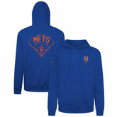 New York Mets Levelwear Podium Primary Pullover Hoodie Sale