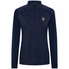 Milwaukee Brewers Levelwear Women's Amethyst Insignia 2.0 Quarter-Zip Jacket Online