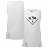 Milwaukee Brewers Levelwear Women's Influx Home Field Tank Top Discount