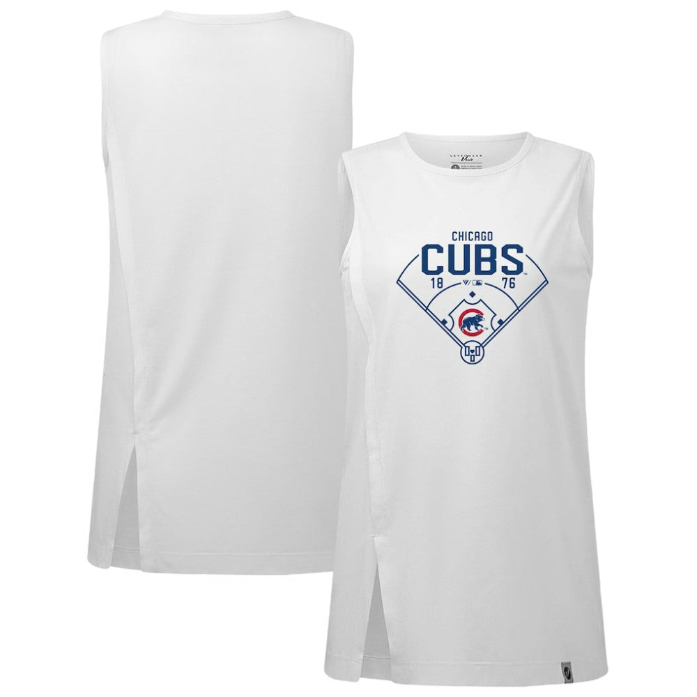 Chicago Cubs Levelwear Women's Influx Home Field Tank Top for sale