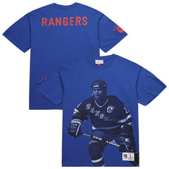 Mark Messier New York Rangers Mitchell & Ness NHL Ultimate Player Vintage Logo T-Shirt - Blue | NHL Lifestyle