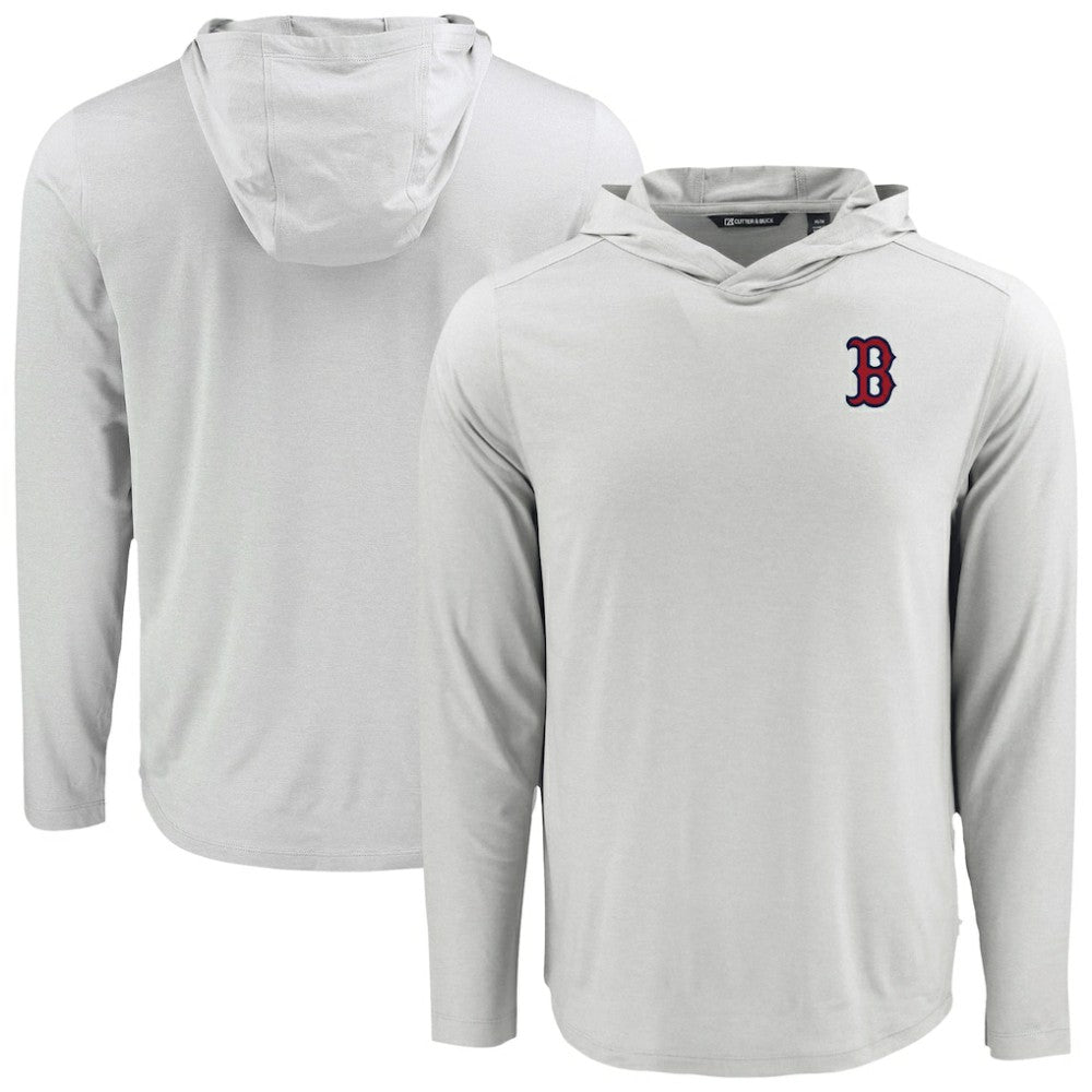 Boston Red Sox Cutter & Buck Coastline Epic Comfort Recycled Eco Hoodie Long Sleeve T-Shirt Discount