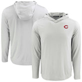 Cincinnati Reds Cutter & Buck Coastline Epic Comfort Recycled Eco Hoodie Long Sleeve T-Shirt Sale