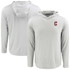 Cleveland Guardians Cutter & Buck Coastline Epic Comfort Recycled Eco Hoodie Long Sleeve T-Shirt for sale