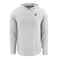 Cleveland Guardians Cutter & Buck Coastline Epic Comfort Recycled Eco Hoodie Long Sleeve T-Shirt Outlet
