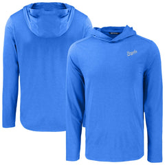 Kansas City Royals Cutter & Buck Coastline Epic Comfort Recycled Eco Hoodie Long Sleeve T-Shirt Outlet