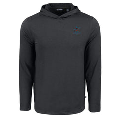 Miami Marlins Cutter & Buck Coastline Epic Comfort Recycled Eco Hoodie Long Sleeve T-Shirt Discount