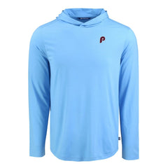 Philadelphia Phillies Cutter & Buck Coastline Epic Comfort Recycled Eco Hoodie Long Sleeve T-Shirt Sale