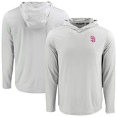 San Diego Padres Cutter & Buck Coastline Epic Comfort Recycled Eco Hoodie Long Sleeve T-Shirt Online