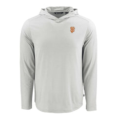 San Francisco Giants Cutter & Buck Coastline Epic Comfort Recycled Eco Hoodie Long Sleeve T-Shirt Outlet