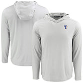 Texas Rangers Cutter & Buck Coastline Epic Comfort Recycled Eco Hoodie Long Sleeve T-Shirt Discount