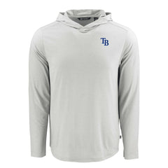 Tampa Bay Rays Cutter & Buck Coastline Epic Comfort Recycled Eco Hoodie Long Sleeve T-Shirt for sale