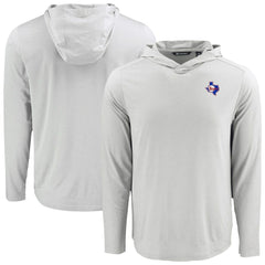 Texas Rangers Cutter & Buck Coastline Epic Comfort Recycled Eco Hoodie Long Sleeve T-Shirt Discount