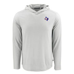 Texas Rangers Cutter & Buck Coastline Epic Comfort Recycled Eco Hoodie Long Sleeve T-Shirt Discount