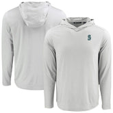 Seattle Mariners Cutter & Buck Coastline Epic Comfort Recycled Eco Hoodie Long Sleeve T-Shirt Sale