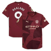 Puma - Erling Haaland Manchester City 2024/25 Third Player Jersey - Burgundy